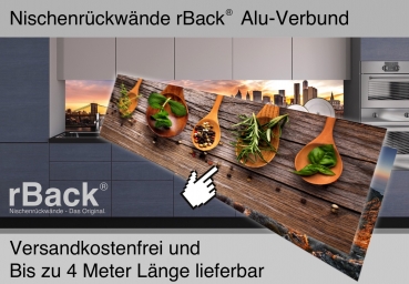 Nischenrückwand rBack Alu Knackig Frisch